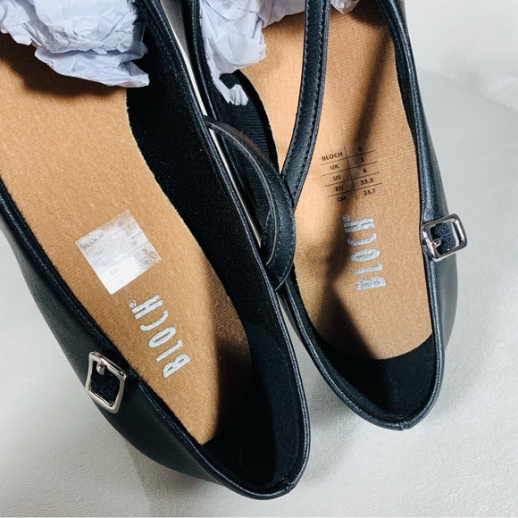 NEW Bloch Sz 6W Women's Broadway-Lo Character Shoe in Black - Picture 6 of 10